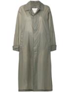 Mackintosh Slate Nylon Oversized Coat Lm-100b - Grey