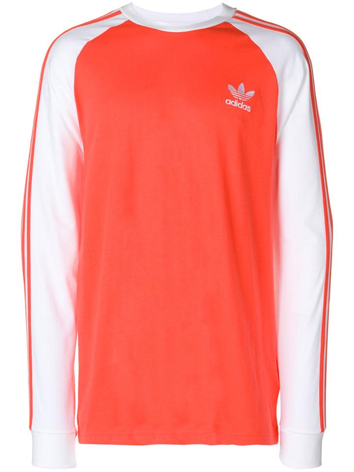 Adidas 3-stripes Fitted Sweatshirt - Red
