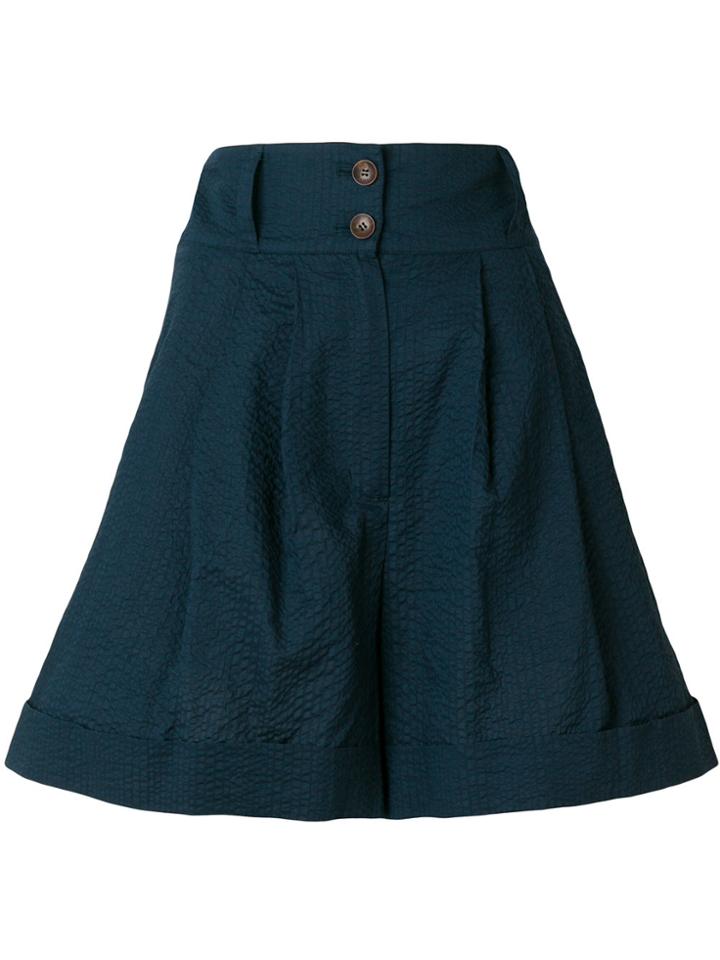 Neul High Waist Shorts - Blue