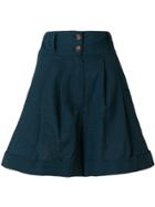 Neul High Waist Shorts - Blue