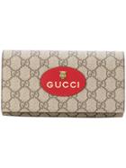 Gucci Neo Vintage Gg Supreme Wallet - Nude & Neutrals