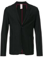 Antonio Marras Striped V-neck Blazer - Black