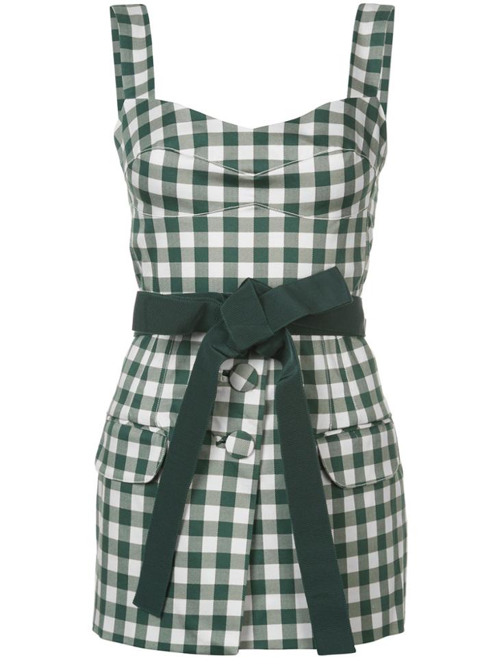 Silvia Tcherassi Gingham Dress - Nude & Neutrals