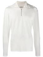 Jil Sander Zip-up Sweatshirt - White