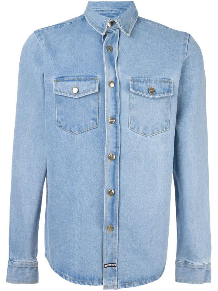 Les (art)ists 'dream Team' Denim Shirt, Men's, Size: Medium, Blue, Cotton