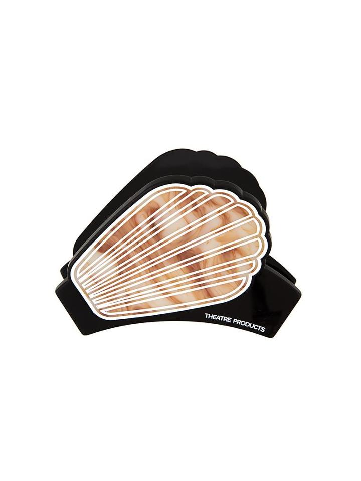 Theatre Products Shell Hair Clamp, Women's, Black, Acrylic