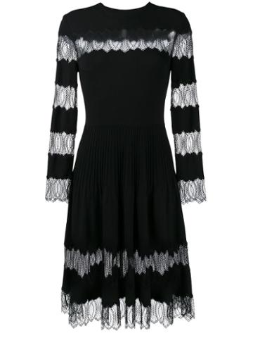 Huishan Zhang 'scarlett' Midi Dress, Women's, Size: 10, Black, Cotton/nylon/polyurethane/spandex/elastane
