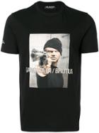 Neil Barrett Gangsta Hat T-shirt - Black