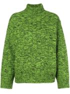 Victoria Victoria Beckham Woven Polo Neck Jumper - Green
