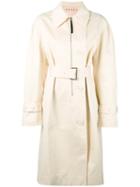 Marni - Belted Trench Coat - Women - Cotton/linen/flax/acetate/viscose - 40, Women's, Nude/neutrals, Cotton/linen/flax/acetate/viscose