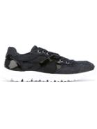 Dolce & Gabbana Panelled Sneakers, Men's, Size: 42.5, Blue, Cotton/leather/rubber