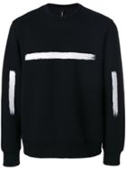Neil Barrett Brushstroke Print Sweatshirt - Black