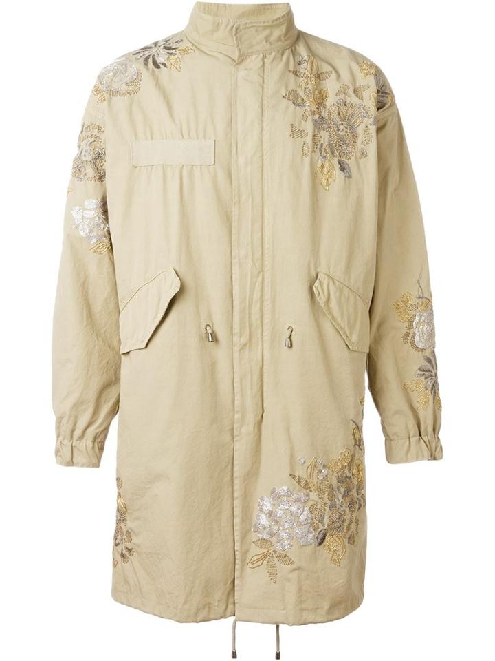 Amen Flower Embroidered Coat