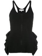 Opening Ceremony Ruffled Tank Top, Women's, Size: Medium, Black, Polyester/viscose