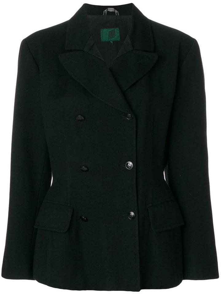 Jean Paul Gaultier Pre-owned Structured Double-breasted Blazer - Black