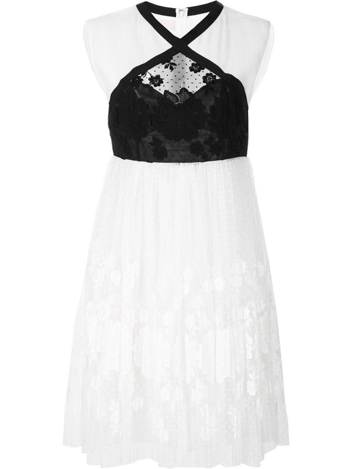 Giamba Lace Sleeveless Dress, Women's, Size: 40, White, Viscose/cotton/polyamide/polyester