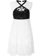 Giamba Lace Sleeveless Dress, Women's, Size: 40, White, Viscose/cotton/polyamide/polyester