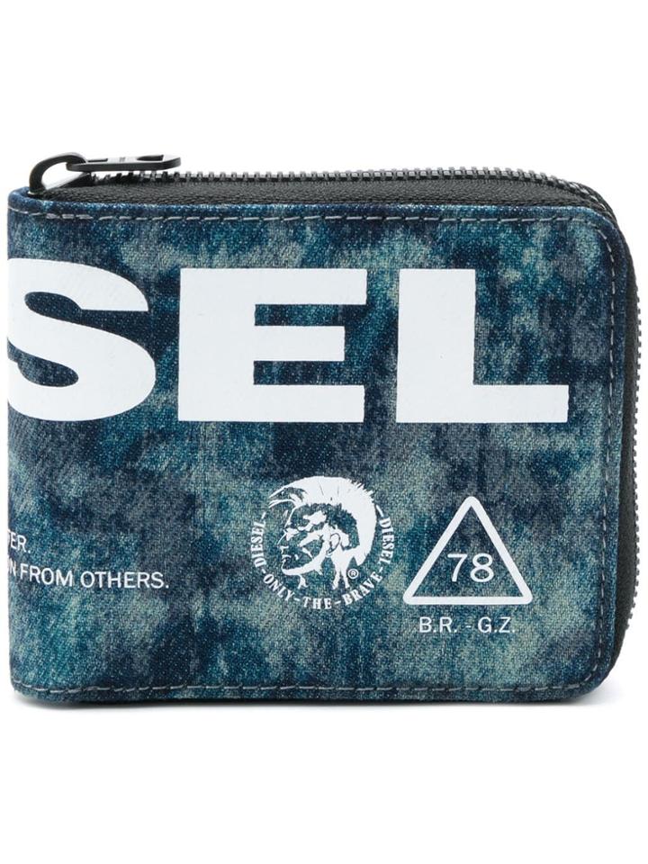 Diesel Zippy Hiresh S Wallet - Blue