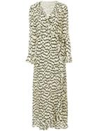 Dhela Printed Wrap Maxi Dress - Multicolour