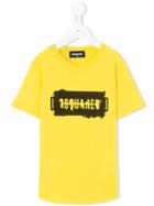Dsquared2 Kids - Logo Print T-shirt - Kids - Cotton - 8 Yrs, Yellow/orange