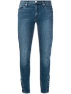 Hudson Button Cuff Skinny Jeans - Blue
