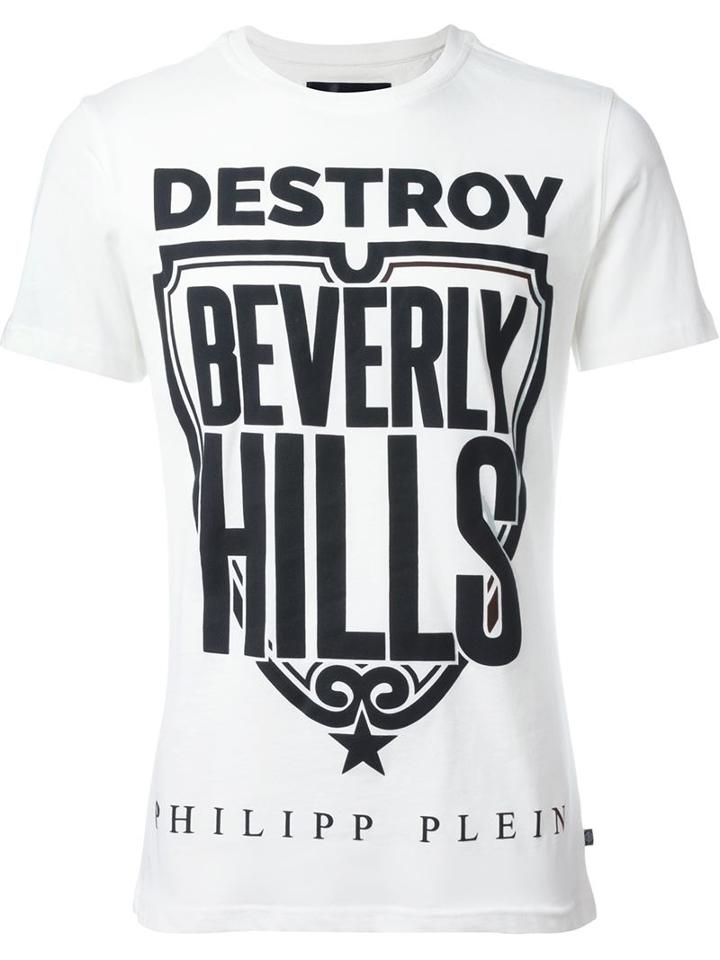 Philipp Plein Destroy Beverly Hills Printed T-shirt