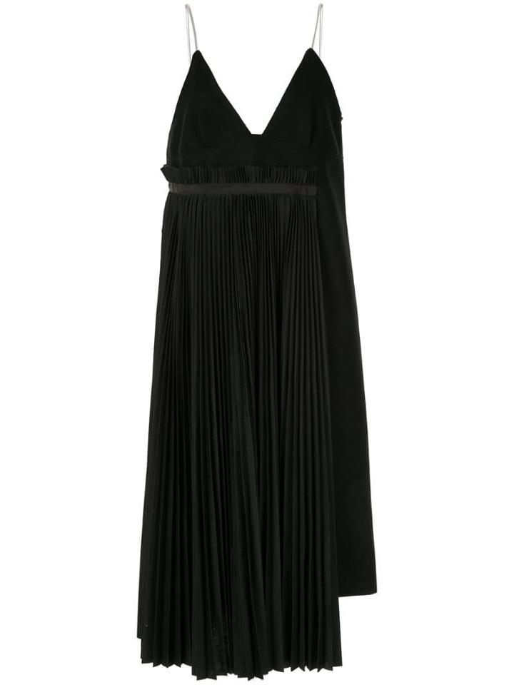 Sacai Spaghetti Strap Dress - Black