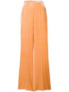 Forte Forte Velvet Palazzo Pants - Yellow