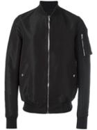 Rick Owens Flight Bomber Jacket, Men's, Size: 50, Black, Polyester/silk/cupro