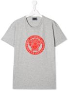 Young Versace Medusa Print T-shirt - Grey