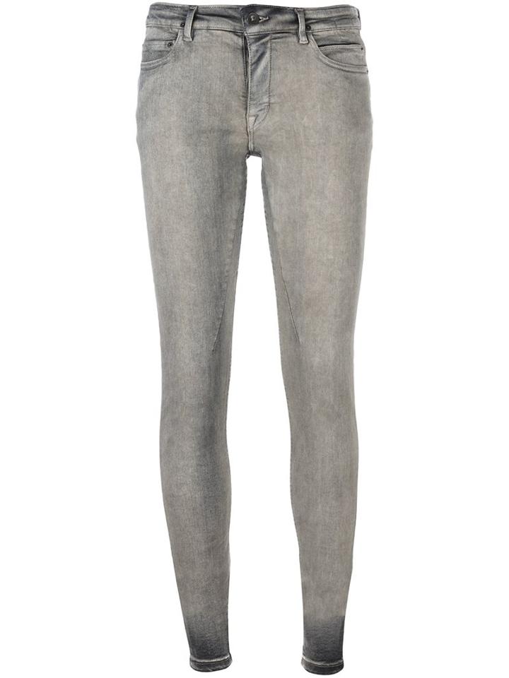 Rick Owens Drkshdw Skinny Jeans, Women's, Size: 29, Grey, Cotton/spandex/elastane/polybutylene Terephthalate (pbt)