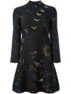 Valentino 'astro Couture' Dress, Women's, Size: 40, Black, Silk/wool