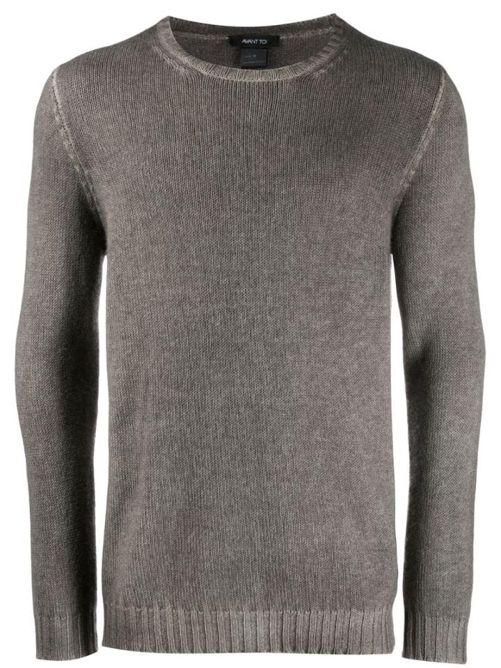 Avant Toi Lightweight Jumper - Grey