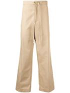 Jil Sander High-rise Drawstring Trousers - Brown