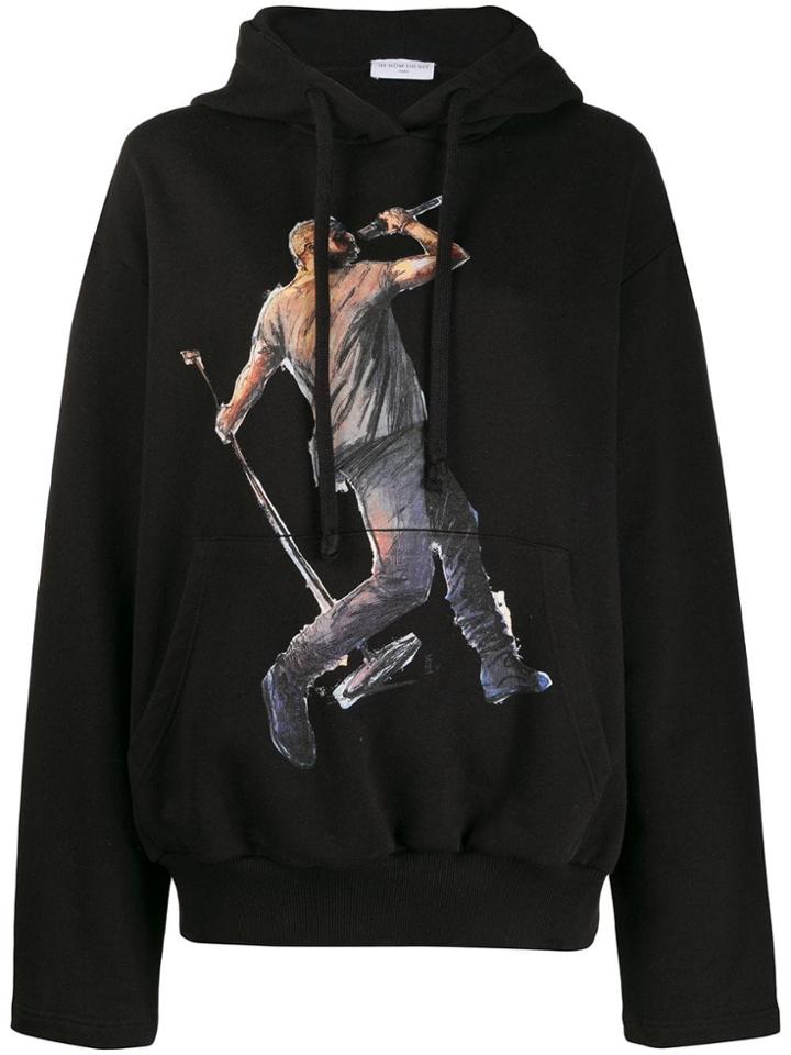 Ih Nom Uh Nit Oversized Printed Hoodie - Black