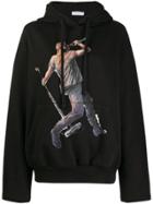 Ih Nom Uh Nit Oversized Printed Hoodie - Black