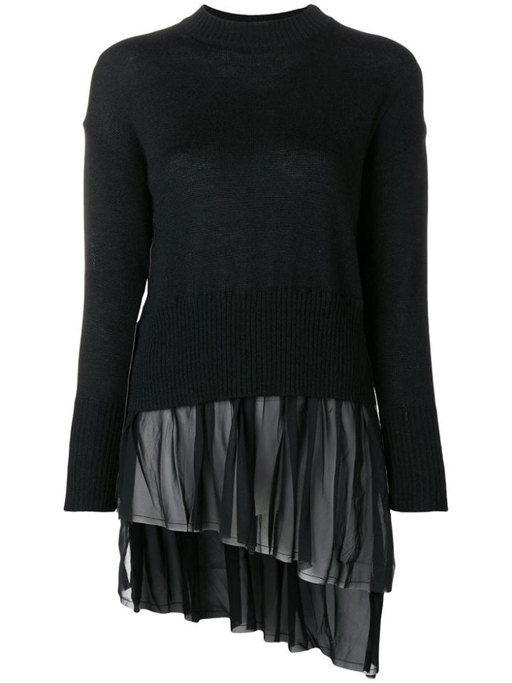 Gaelle Bonheur Tulle Knit Jumper - Black