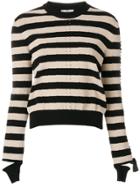 Fendi Striped Knitted Top - Nude & Neutrals