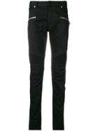 Balmain Slim-fit Biker Jeans - Black