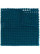 Faliero Sarti Holey Knit Scarf - Blue