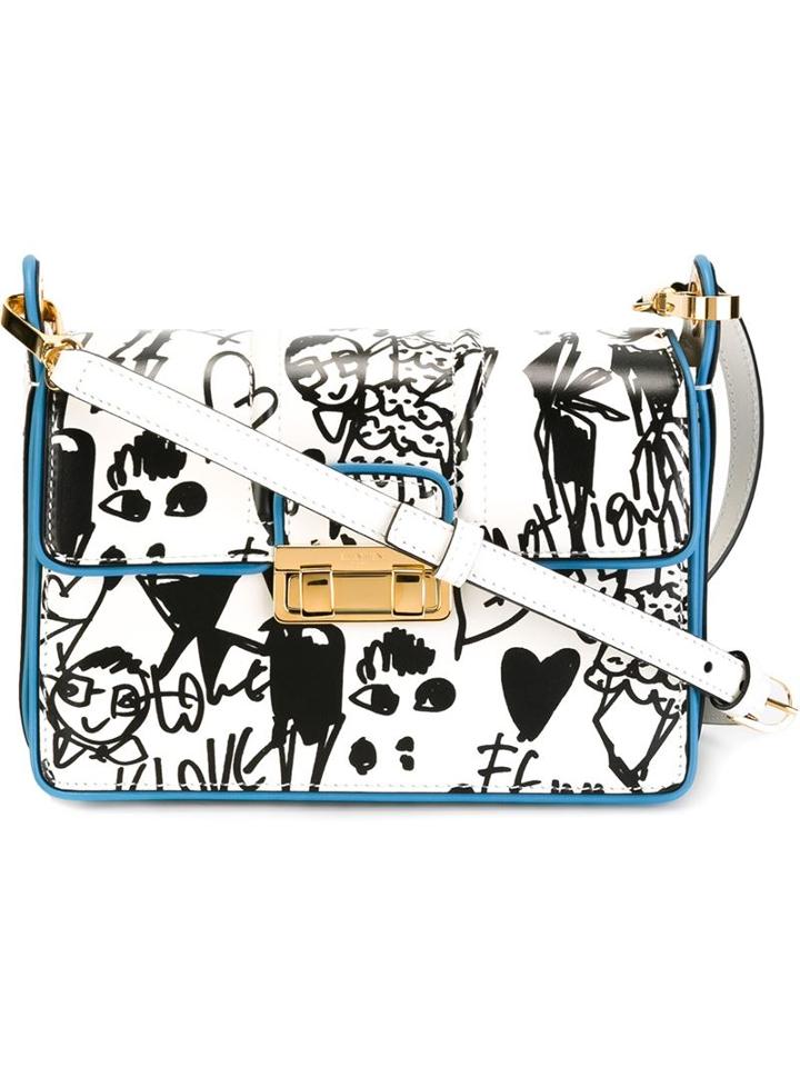 Lanvin 'jiji' Sketch Print Shoulder Bag