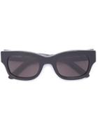 Sun Buddies 'type 06' Square Frame Sunglasses, Adult Unisex, Black, Acetate