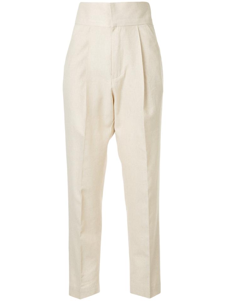 Bambah Cigarette Trousers - Nude & Neutrals