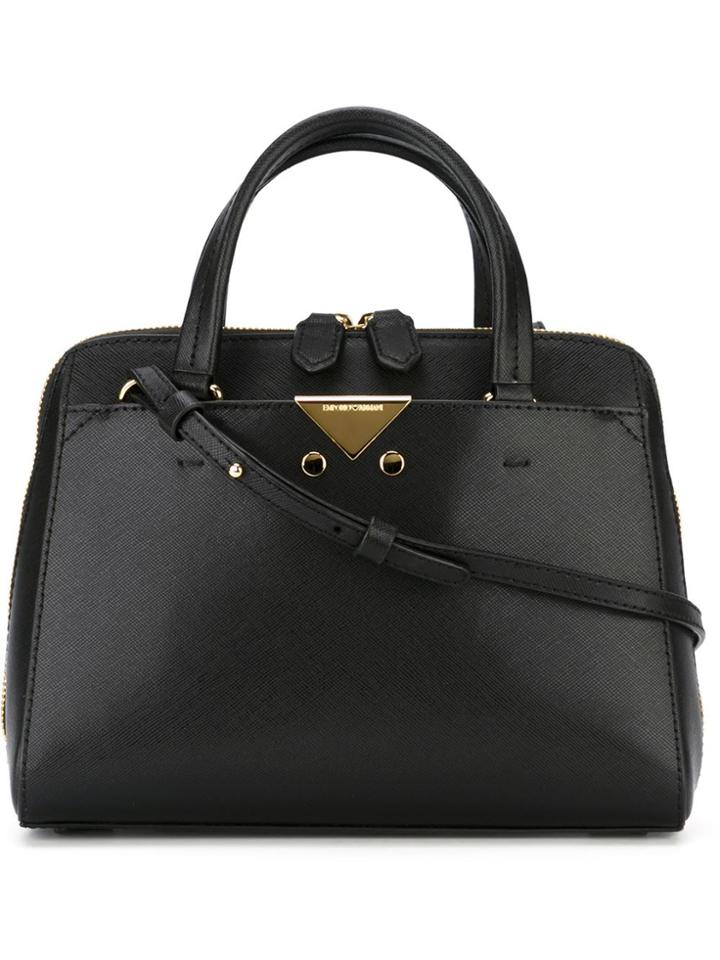 Emporio Armani Small Classic Tote - Black