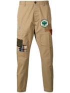 Dsquared2 Badge Patch Trousers - Brown