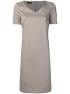 Les Copains Neutral Grey Day Dress - Neutrals