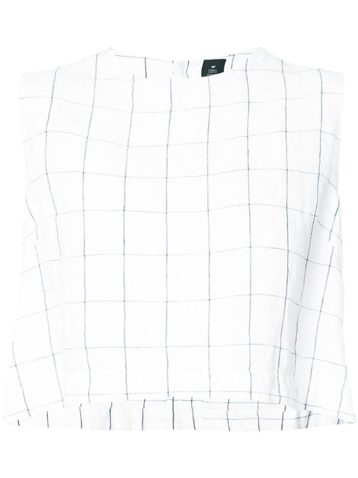 Osklen Grid Print Tank Top - White