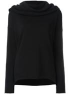 Rta Shawl Neck Jumper, Women's, Size: Medium, Black, Cotton