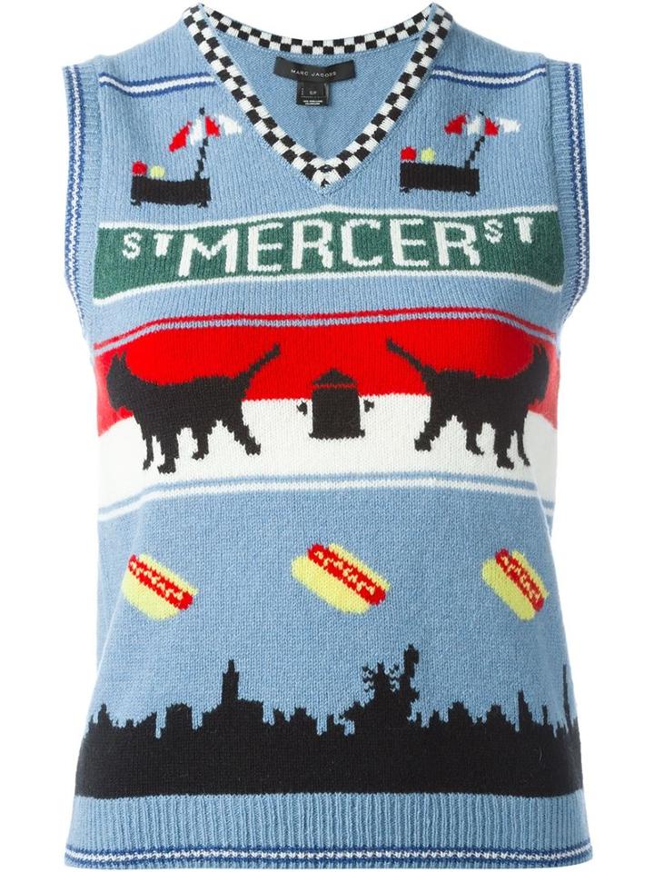 Marc Jacobs Mercer Intarsia Print Jumper