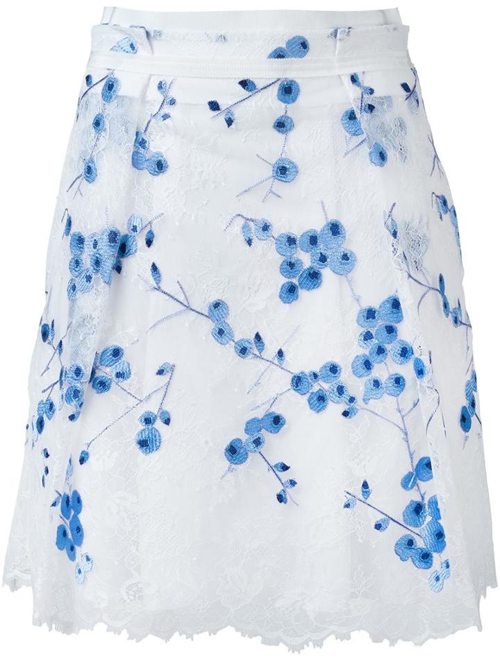 Carven Lace Overlay Skirt